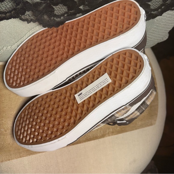 Vans Filmore Hi Pla, Plaid Mix Brown/White platform sole- Sz 8.5 VN0A5EM7NWH new - Picture 12 of 14